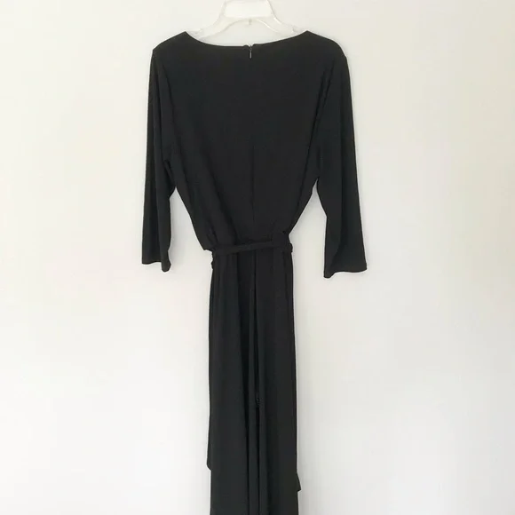 MSK Black wide leg Jumpsuit with 3/4 length sleeves - Picture 6 of 13